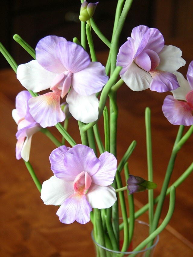 Орхидея из холодного фарфора